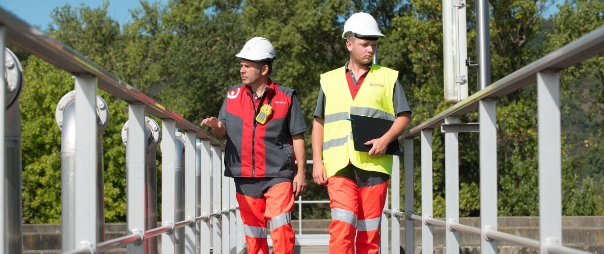 Veolia Engineers at a water treatment site